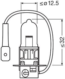 Lámpara halógena 64156 Osram