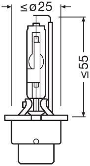 Lampara de xenon Osram 66450