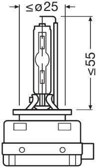 Bombilla de xenón 66548 Osram