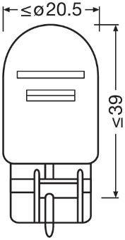 7515 Osram Bombilla de cruce