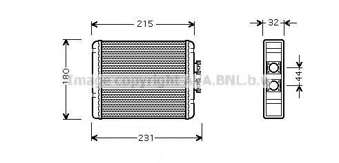 Radiador interior para Audi A2  8Z0