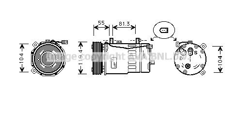 Compresor climatizador para Seat Cordoba  6K2, C2