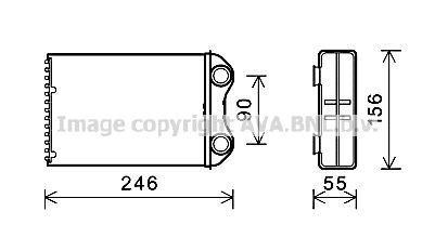 Radiador interior para Mini Cooper  R50, R53