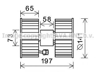 Ventilador de habitáculo para BMW 3  E46
