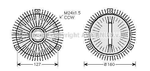 Embrague viscoso para BMW 7  E32