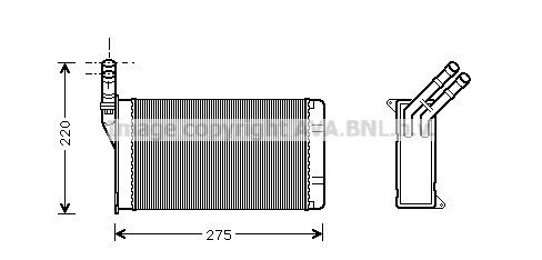 8FH351311284 HELLA Radiador interior