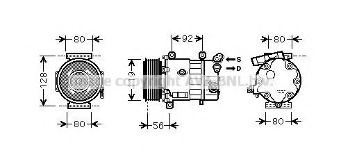 Compresor climatizador para Peugeot Partner II 