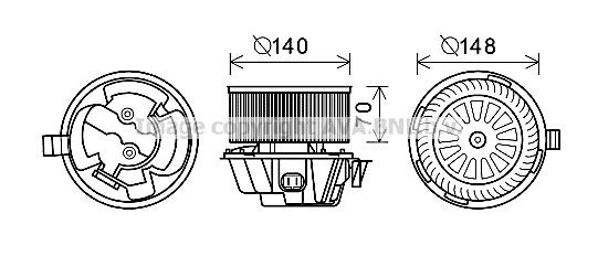 Ventilador interior para Dacia Sandero I (BS0, 1)