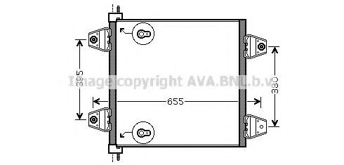 Radiador de aire acondicionado para DAF 105 XF 