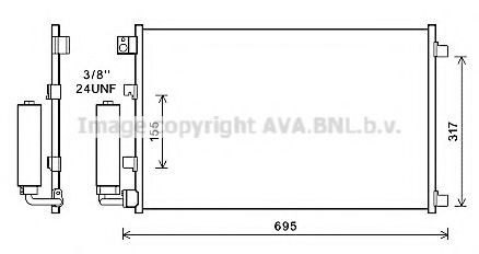 Radiador de aire acondicionado para Nissan Qashqai I J10