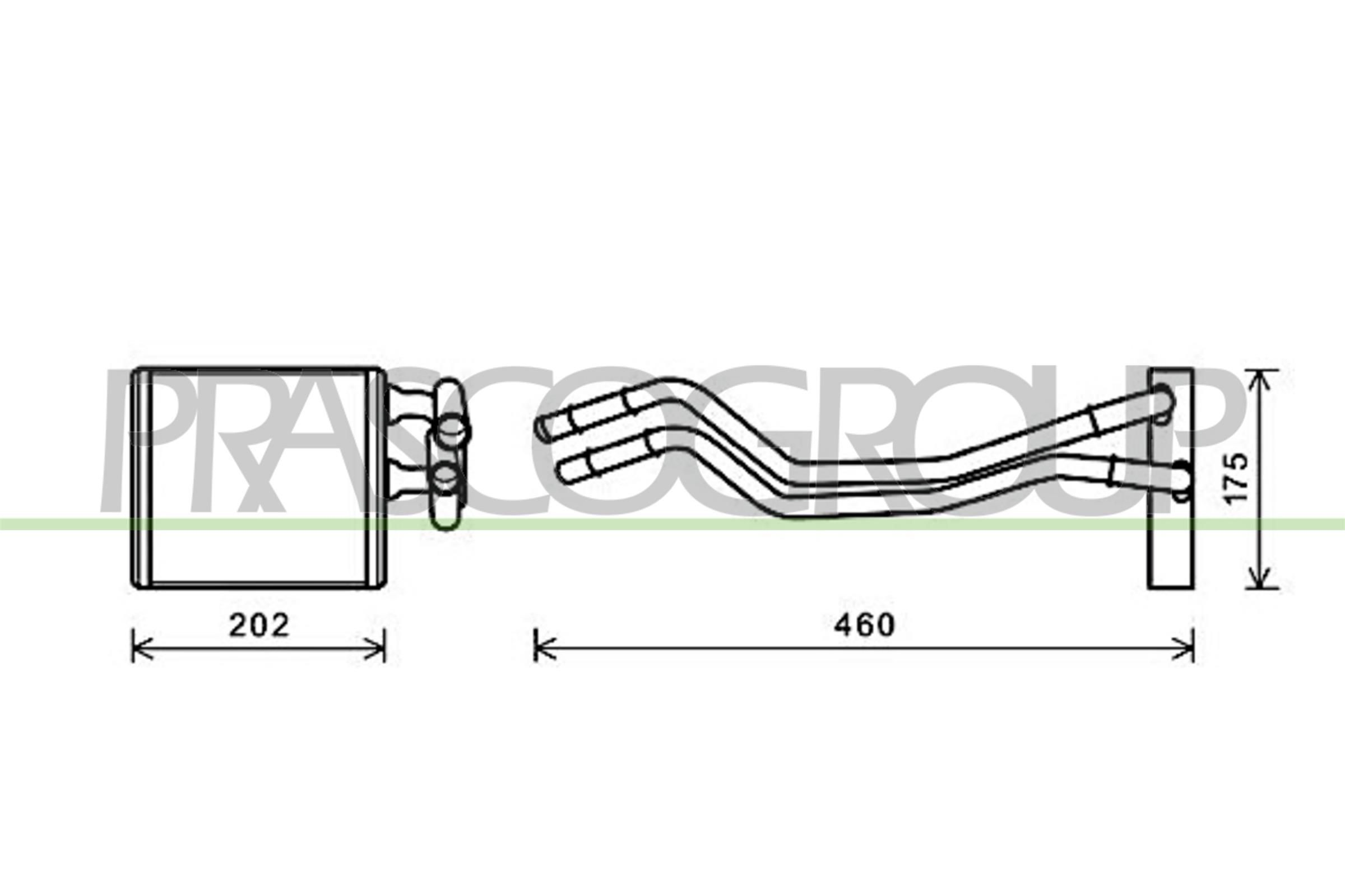Radiador interior para Ford Fiesta Mk6 CB1