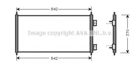 Radiador de aire acondicionado para Ford Transit V V184/5