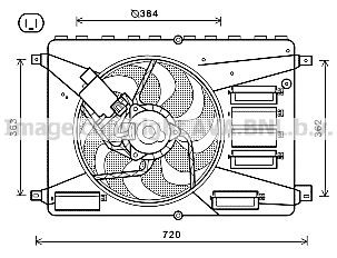 Electroventilador del motor para Ford S-Max  CA1