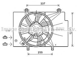 MTC734AX Magneti Marelli Ventilador de refrigeración del motor