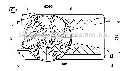 EV0121140 Jdeus Ventilador de refrigeración del motor