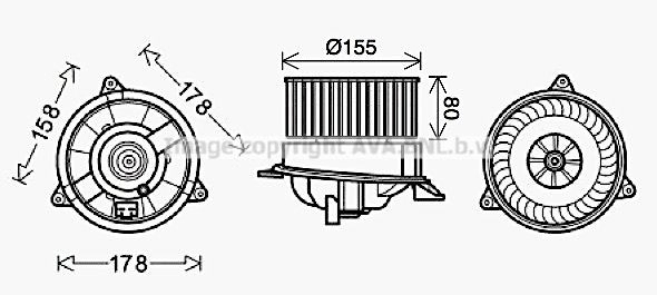 Ventilador interior Ford Connect 