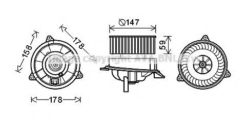 Electroventilador habitáculo Ford Connect  (TC7)
