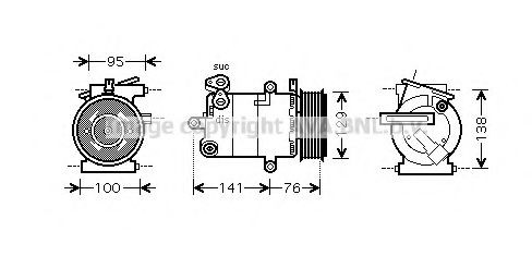 Compresor climatizador para Ford Transit VI V347/8