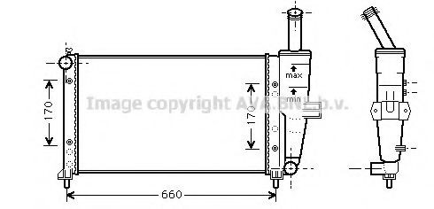 Refrigeración del motor para Fiat Punto II 188AX