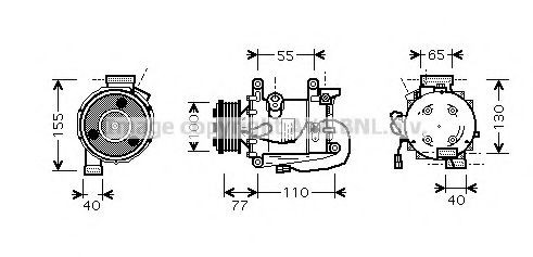 Compresor climatizador para Honda Civic VIII FD, FA