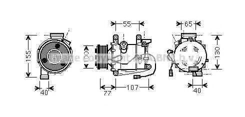 Compresor climatizador para Honda CR-V III RE