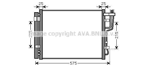 Radiador de aire acondicionado para Hyundai Elantra IV HD