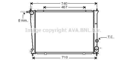 Radiador de água para Hyundai H-1 STAREX (A1)