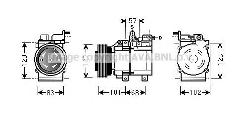 Compresor climatizador para Hyundai Sonata IV EF