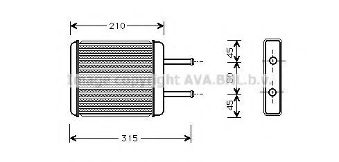 Radiador interior para KIA Carnival I UP