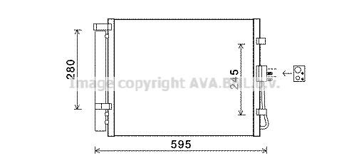 Radiador de aire acondicionado para KIA Soul I AM