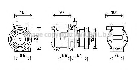 1604023200 Hyundai/Kia Compresor climatizador