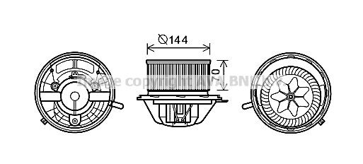 Ventilador de habitáculo Mercedes A  (2004-2012)
