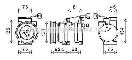 Compresor climatizador para Mazda 6  GG