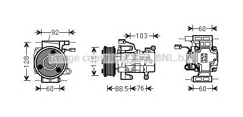 Compresor climatizador para Mazda 5 I CR