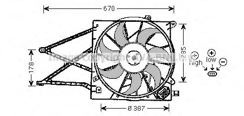 1341299 Volvo Ventilador de refrigeración del motor