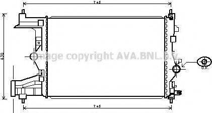 Radiador de água para Chevrolet Orlando  (J309)