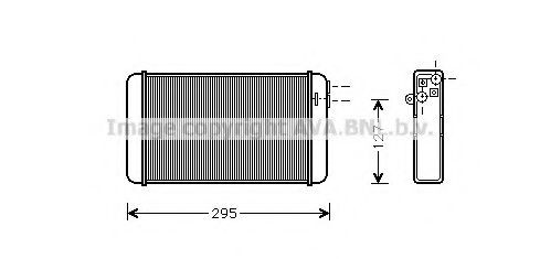 Radiador interior para Opel Omega A 16, 17, 19