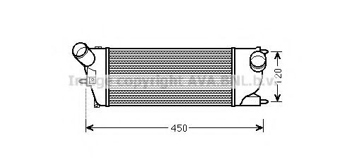 Radiador de intercooler para Peugeot 407  6D