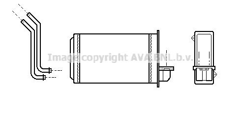 Radiador interior para Peugeot 205 I 741A, C