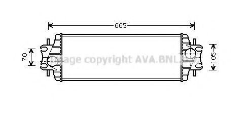 Radiador de intercooler para Opel Vivaro A F7