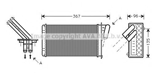 M223069A Jdeus Radiador interior