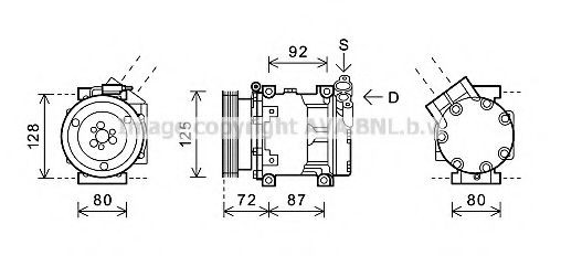 Compresor climatizador para Renault LOGAN I LS