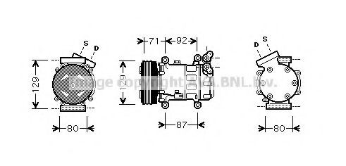 Compresor climatizador para Nissan Qashqai +2 I J10
