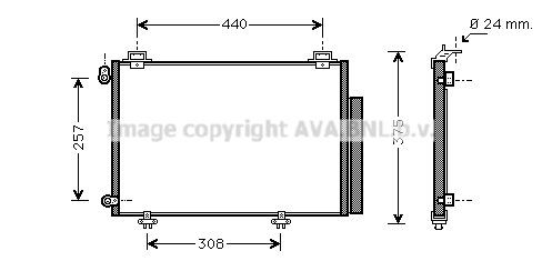 Comprar Condensador de aire acondicionado Toyota Yaris  NCP2 a bajo precio
