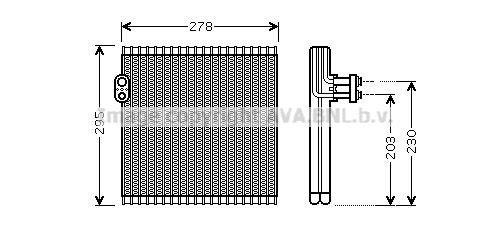 Evaporador, aire acondicionado para Lexus RX 270/350/450H AGL10, GGL15, GYL15