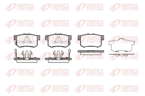 032504 Remsa Pastillas freno traseras