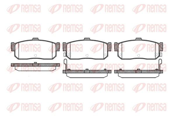 036622 Remsa Pastillas freno traseras