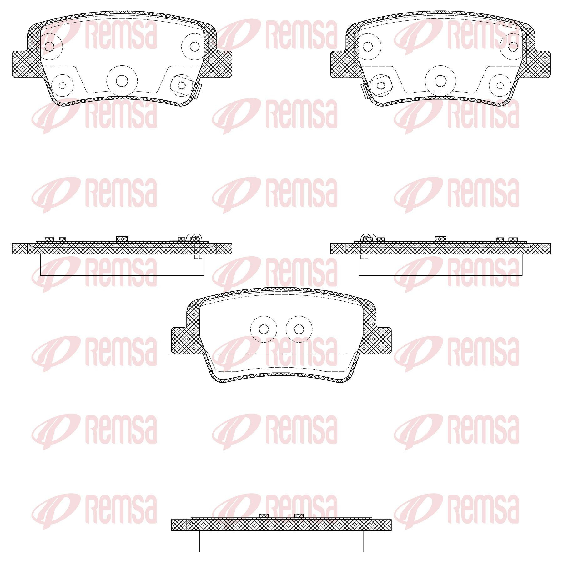 Pastillas traseras Hyundai Elantra VII