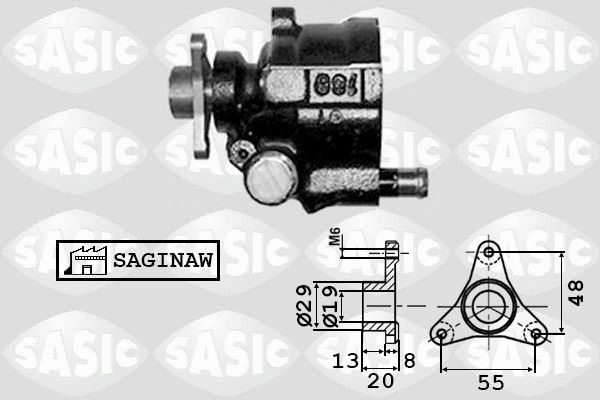 7074001 Sasic Bomba hidráulica de dirección