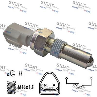 3234226 Sidat Interruptor piloto de marcha atrás